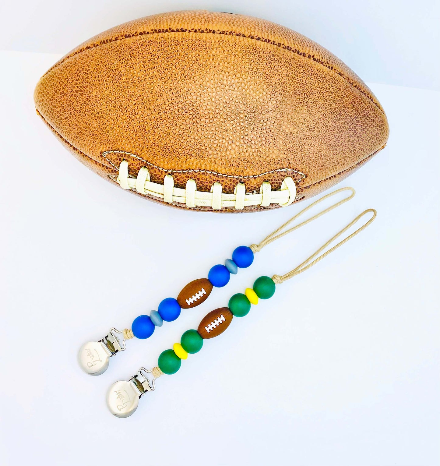 Football Pacifier Clip