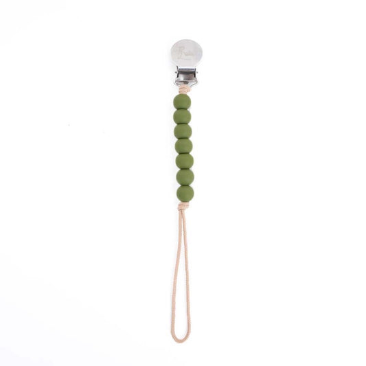 George - Olive Drab Pacifier Clip