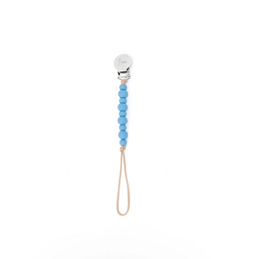 Madeline - Faded Denim Pacifier Clip